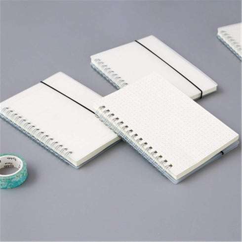 Yansanido 2 Pcs A6 Clear Graph Paper Hardcover Spiral Notebooks Journals Planner 5.7 Inch x 4.1 Inch 160 Pages (80 Sheets) Thick Paper (Grid 2 Pcs...