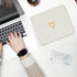 Seorsok Square Aesthetic Cute Heart Mouse Pad,Office Home Personalized Mouse Mat Design,Waterproof Funny Mousepad,Non-Slip Rubber Base Computer Mo...