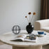 DreamsEden Modern Geometric Sculptures Set - 6" Black Metal Sphere & Cube, Minimalist Shelf Decor, Tabletop Centerpiece, Office Art...