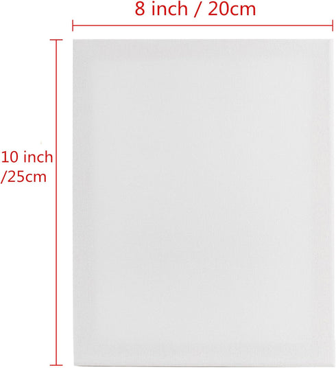 2 Pack Canvases for Painting with 8x10, Stretched Blank Canvas Framed White Canvas Boards Painting Supplies Art Board Paint Canvas Panels DIY Gift...