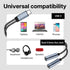 MMOBIEL USB-C to Dual 3.5mm Aux Audio Headphone Splitter 32 Bit Type-C to Dual 3.5mm Female Headphone Audio Jack Adapter for iPhone 15, iPad Air/P...