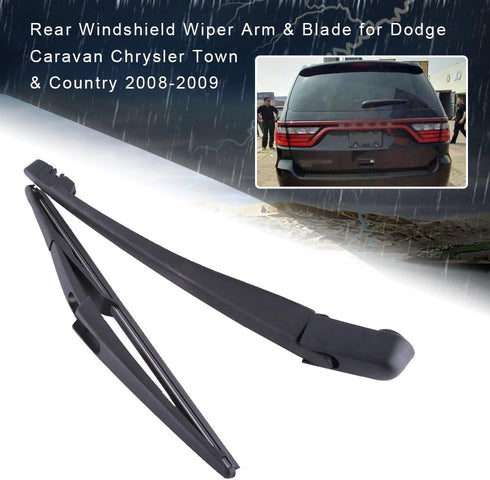 Acouto Rear Windshield Wiper Arm Blade Set Replacement for Dodge Caravan for Chrysler Town & Country 08-09 68078306AA 55077097AC Car Rear Windshie...