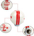 for Mustang Shelby Cobra GT 500 6 Speed Manual Gear Shift Knob Shift Knob (R on The Right, R-White)...