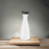 OGGI Clear Carafe w/Flip Open Lid - Ideal Juice Bottle, Clear Pitcher with Lid, Tea Pitcher, Water Carafe, 1.6 Lt(54Oz), Black...