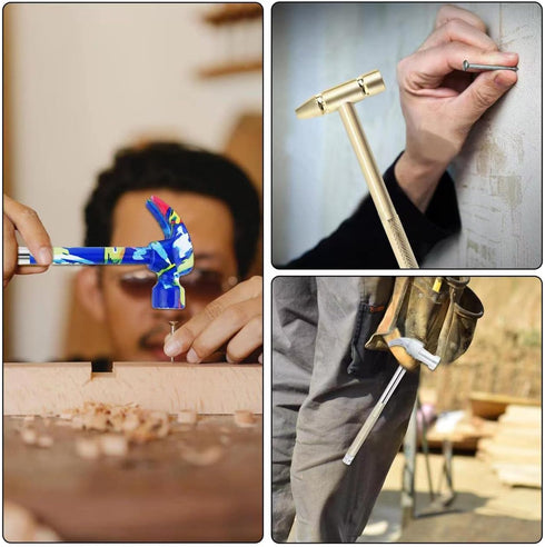 YOUMI 6 in 1 Mini Multifunction Anti-Corrosion and Anti-Rust Copper Hammer & Screwdriver Hand Tools for Repair Uav, Mobile Phones, Laptops, Watche...