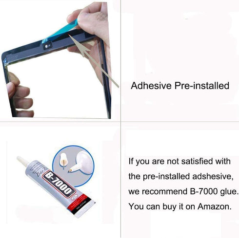 White Touch Screen Digitizer Repair Kit for iPad 9.7" 2018 iPad 6 6th Gen A1893 A1954 Front Glass Replacement (Without Home Button,not Include LCD...