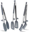 Tongs for Cooking, 12" Kitchen Tongs with Silicone Tips, Food Grade Serving Tongs Set of 3, Grey...