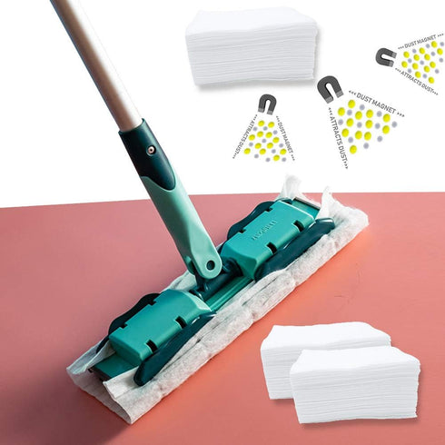 200 Pcs Dry Floor Wipes Dry Sweeping Cloths Dry Floor Cloths Disposable Floor Cleaning Wipes Micro Fibre Floor Cloths, Wet or Dry Wipes Floor Dust...
