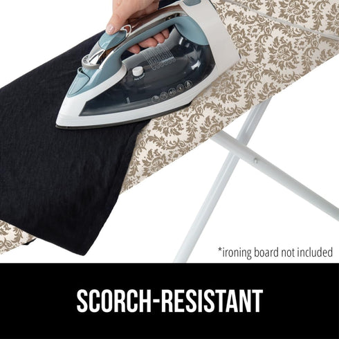 The Original GORILLA GRIP Ironing Board Cover and Pad, Silicone Coating, Thick Scorch Resistant Padding, Heavy Duty Iron Covers Standard Boards, H...