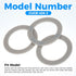 3Pcs Blender Gasket Rubber Seal O-Ring CUCB-456-3, Replacement for Cuisinart Blenders BFP703 BFP-703 BFP703B BFP-703CH SPB-7 SPB7 SPB-7BK CB8 CB9 ...