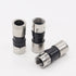 mxuteuk 12PCS RG6 Compression Connectors F Type Coax Connector with Waterproof Seal Ring (Use with Wire Stripper Crimping Pliers) G024-BK...