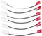 NewYall 6Pcs Dash Tweeter Door Speaker Wire Harness Adapter for Wrangler Compass Patriot Charger Challenger Grand Caravan Dart Avenger ProMaster R...