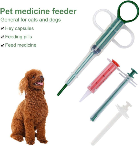 4Pcs Cat Pill Shooter Plunger Popper for Small Pet Cat Dog Soft Tip Tablet Syringe Pusher Pill Gun Dispenser Pet Medicine Feeder Piller Popper Med...