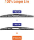 Genuine Rear Wiper Blades for Honda CRV 2012 2013 2014 2015 2016, 13"+13" (2 Pack) OEM 76730-T0A-003, Compatible for U/J-Hook...