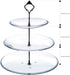 3 Tier Cake Stand Fitttings Kits Fruit Cake Plate Handle Fitting Cupcake Hardware Rod Stand Holder Black Crown 5 Sets?Plate not Included?...
