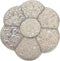 Chenkou Craft 3000PCS 1 Box White AB Round Flatback Imitation Half Pearls Bead Loose Beads Gem (White AB Half Ball)...