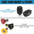 Pressure Washer Spray Nozzle, Adjustable 5-in-1 Quick Changeover Power Washer Nozzle for High Pressure Washer, 1/4in Plug Connect Tips, 3000PSI (3...