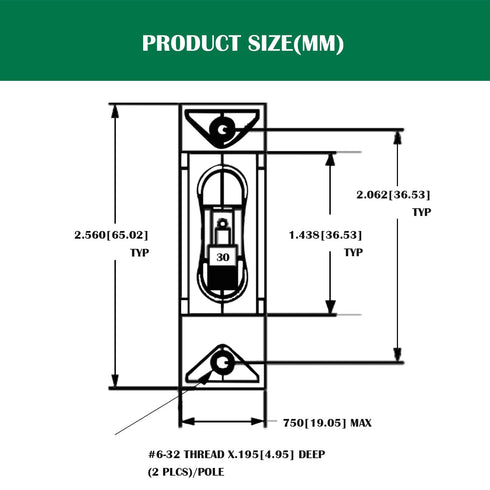 A Series Red Toggle AC/DC Single Pole 20A Boat Magnetic Circuit Breaker - 20 Amp Protects Low Power Devices for Yachts, Motorhomes, Campers and Ca...
