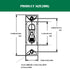 A Series Red Toggle AC/DC Single Pole 20A Boat Magnetic Circuit Breaker - 20 Amp Protects Low Power Devices for Yachts, Motorhomes, Campers and Ca...
