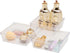 Backerysupply Clear Plastic Drawer Organizer Tray for Vanity Cabinet (6"×6"×2"?Set of 8),Storage Tray for Makeup, Kitchen Utensils, Jewelries, and...