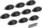 uxcell Cup Pulls, Carbon Steel Shell Pull Handles Black for Dresser Kitchen Cabinet Drawer, 66mm Hole Distance 35mm Width, 10 Pack...