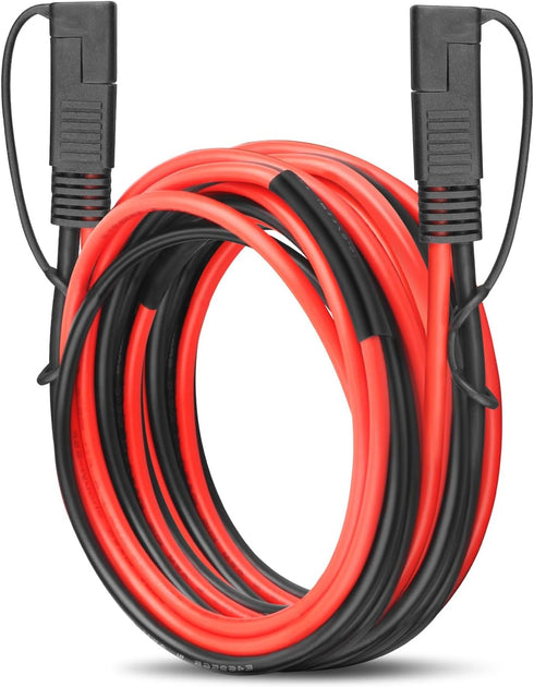 SAE Extension Cable 10 AWG SAE to SAE Quick Disconnect Wire Battery Charger Extension Cord Heavy Duty SAE Connector Cable for Solar Panel Trolling...