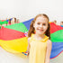 6ft Play Parachute, Parachute with Handles Rainbow Parachute Toy...
