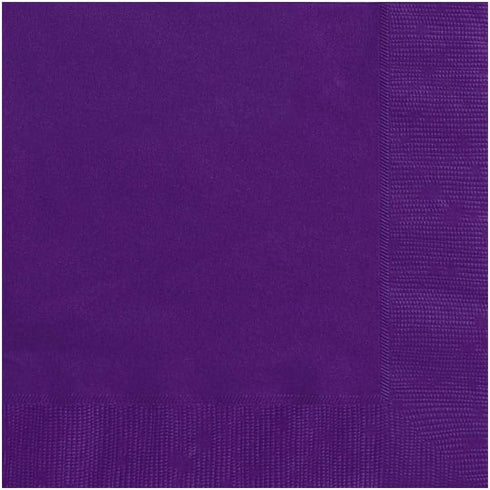 Deep Purple Paper Luncheon Napkins, Pack of 20 - Perfect for Parties, Birthdays, Weddings, Holidays & Special Events...