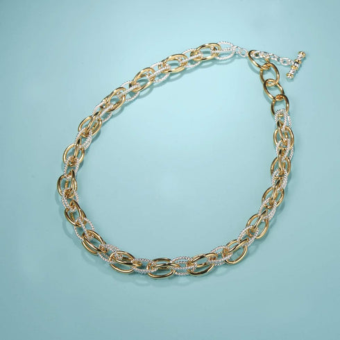 UNY JEWEL Luxury Fusion Twisted Cable Link Chain Necklace Designer Statement Women Jewelry Timeless Elegance Super Shinny...