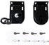 Crodless Bracket,Universal Replacement Installation Accessories for Indoor/Outdoor Sunshade and Roller Blinds(Black)...