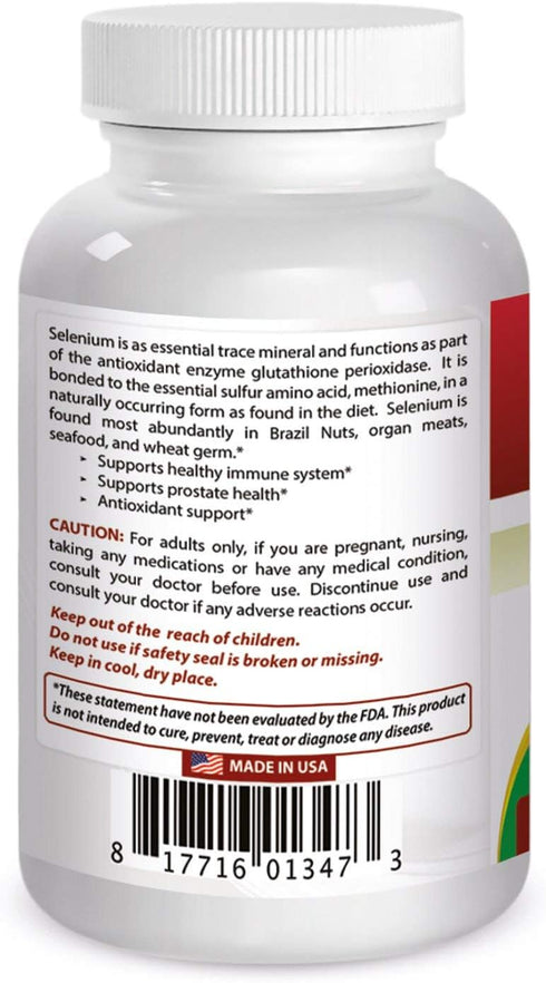 Best Naturals Selenium 200 mcg Supplement, 240 Count...