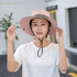 Ponytail Sun Bucket Hat for Women Men Wide Brim UPF 50+ Fishing & Beach Hats...