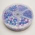 Chenkou Craft 1550PCS 1 Box Plastic Round Imitation Pearls Bead No Hole Loose Beads Gem (Dark Mix, Mix)...