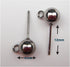 ALL in ONE 100pcs Wholesale Stainless Steel Earring Hooks Findings for DIY Jewelry Making (4mm Solid Ball Post with Loop)...