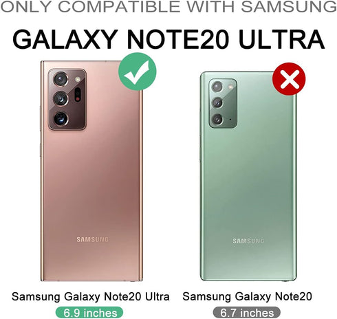 WeLoveCase for Galaxy Note 20 Ultra Case, Cover 3 in 1 Full Body Heavy Duty Protection Hybrid Shockproof TPU Bumper Protective Case for Samsung Ga...