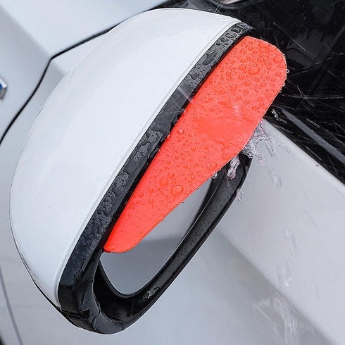 2PCS Car Rear View Mirror Rain Visor, Carbon Fiber Sun Visor Automotive Side Mirror Rain Eyebrow Snow Ice Cover Sticker Decal, Vehicle Exterior Ac...