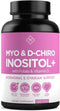 Premium Inositol Supplement - Myo-Inositol and D-Chiro Inositol Plus Folate and Vitamin D - Ideal 40:1 Ratio - Hormone Balance & Healthy Ovarian S...
