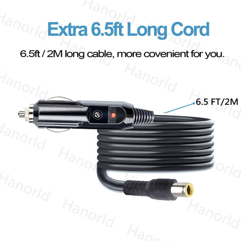 Car Charger Adapter Replacement for EBL Portable Power Station 300 500 Voyager 1000 Power Station Solar Generator Power Adapter Cord Supply......