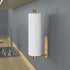 VAEHOLD Self Adhesive Paper Towel Holder Under Cabinet Mount, Wall Mounted Paper Towel Roll Holder for Kitchen, Bathroom, Wall - SUS304 Stainless ...