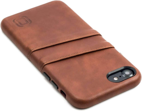 Dockem Wallet Case for iPhone SE 3 (2022), SE 2 (2020) & iPhone 8/7 with Metal Plate for Magnetic Mounting & 2 Card Holder Slots (Exec M2, Brown)...