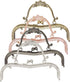 4 Colors Purse Clasp Frame,8.14Inch Bag Kiss Clasp Lock,Metal Purse Frame for DIY Craft,Purse Making,Bag Making...