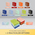 Tiny Notebook 3x4 Small Notepad Pocket Size, A7 Leather Hardcover Mini Notebook, Tear Off Sheet Tiny Notepad with Elastic Band, 4 Pack Mini Pocket...
