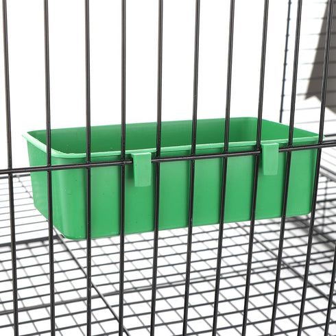 2 Pcs Pet Bird Parrot Food Bowls Small Animal Feeder Bowl Basic Dish Convenient Hanging Container for Small Bird Parrot...