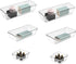 6 Pcs Clear Drawer Organizer Set, 3 Size Acrylic Drawer Storage Trays, Storage Tray for Makeup, Kitchen, Gadgets, Office...