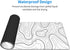 White Mouse Pad Extended Gaming Mouse Pad for Desk 31.5 x 11.8 Inch Black and White Mousepad Topographic Mouse Pad with Anti-Slip Rubber Base for ...