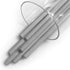 Carmel 2.8mm Mechanical Grease Pencil Holder + 25 Refills (Silver), Clutch Pencil with Thick Waxy Leads, Lead Holder for Drawing, Wax Pencil for H...