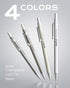 Nicpro Mechanical Pencil 0.7mm with Case, 4 Pack Metal Mechanical Pencil Set with 8 Tube HB #2 Lead Refill 0.7 mm, 3PCS 4B Eraser, 9 Eraser Refill...