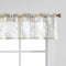 FMFUNCTEX Window Valance Curtains Yellow Grey Tree Branch Print on Semi Sheer White Short Valance for Kitchen Bathroom Rod Pocket Window Treatment...