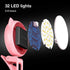 OURRY Selfie Clip on Ring Light, Mini Rechargeable 9 Level Adjustable Brightness Modes with 32 LED, 2-8 Hours, USB Flash Lighting for iPhone/Andro...
