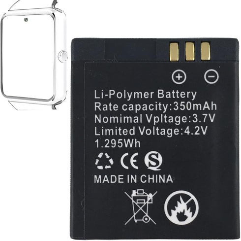 gt08 smartwatch Battery,Smart Watch Battery 360MAH Rechargable Lithium Battery for CNPGD smartwatch...